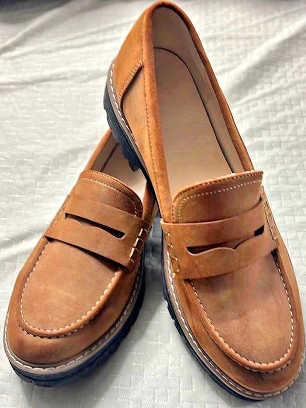 Brown Loafers for women, size 43 is 11
Like New